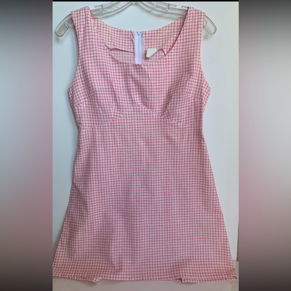 Dollhouse Gingham Sleeveless Dress Small.